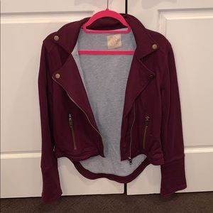 Cotton Fleece Moto Jacket Chaser Brand